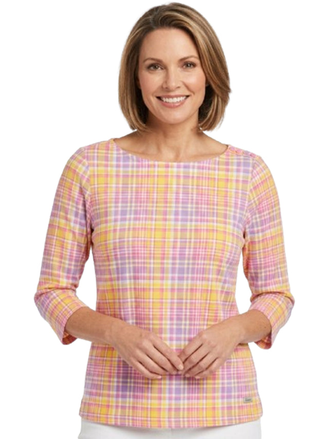 Image for Women's Plaid Top,Multi