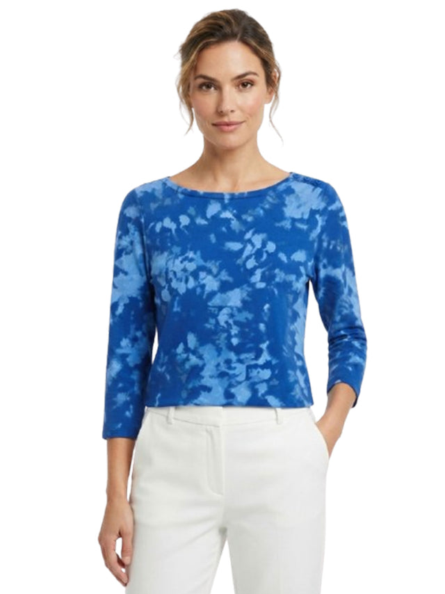 Image for Women's Colorblocked Top,Navy Blue