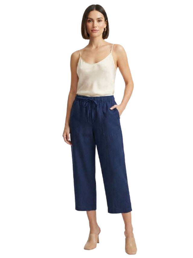 Image for Women's Plain Solid Pant,Navy