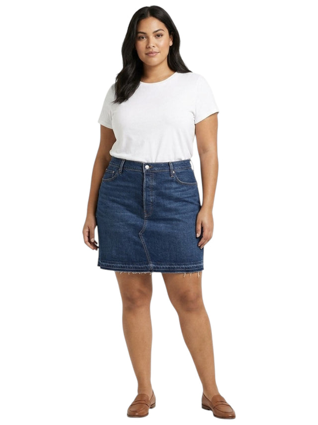 Image for Women's Plain Skirt,Dusty Blue