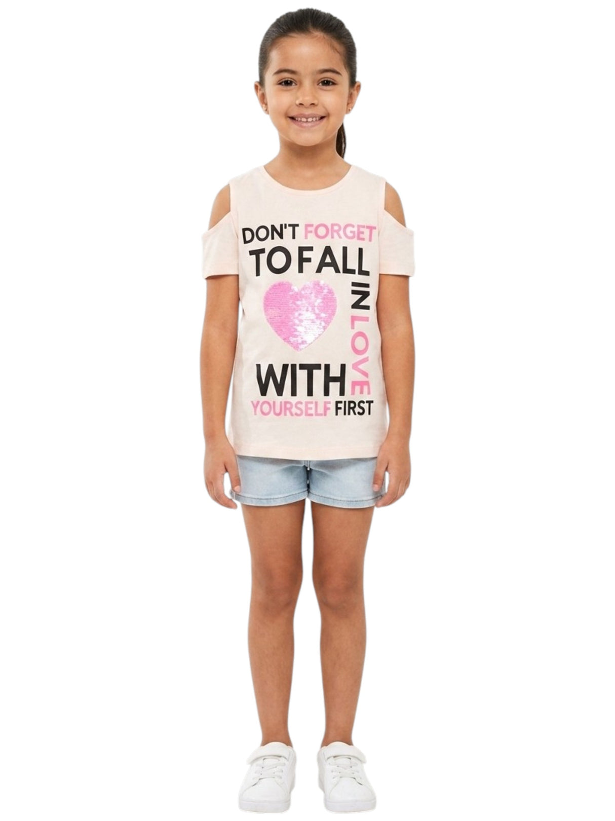Image for Kids Girl's Printed Top,Beige
