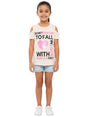 Image for Kids Girl's Printed Top,Beige