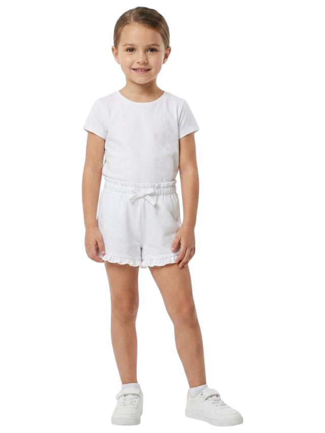 Image for Kids Girl's Plain Short,White