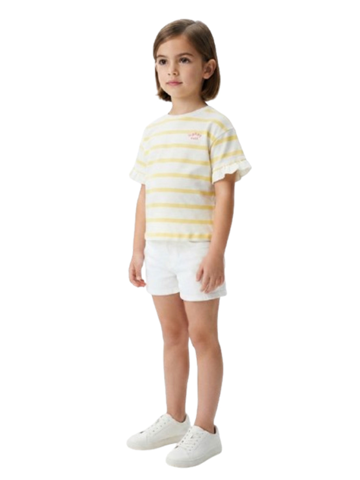 Image for Kids Girl's Stripped Top,Yellow