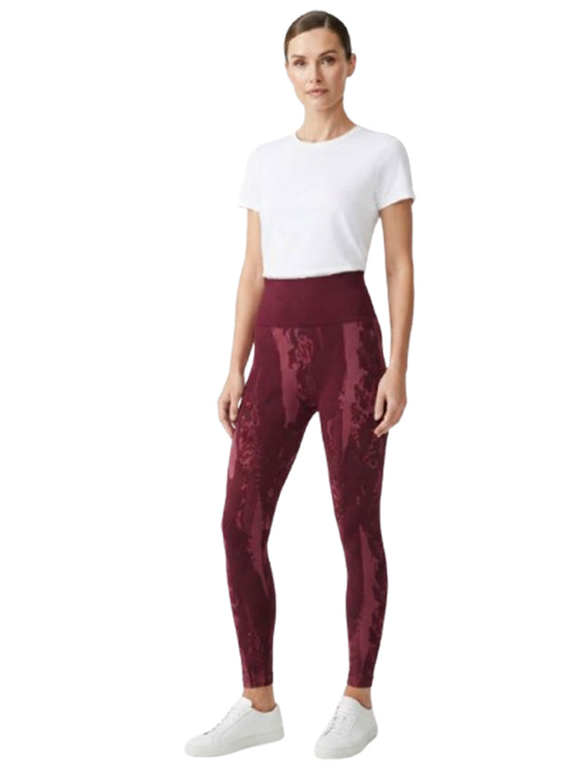 Image for Women's Printed Legging,Burgandy