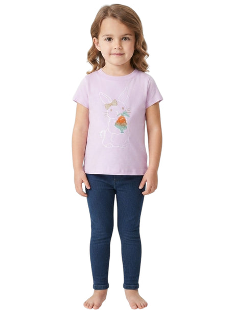 Image for Kids Girl's Printed Top,Light Mauve