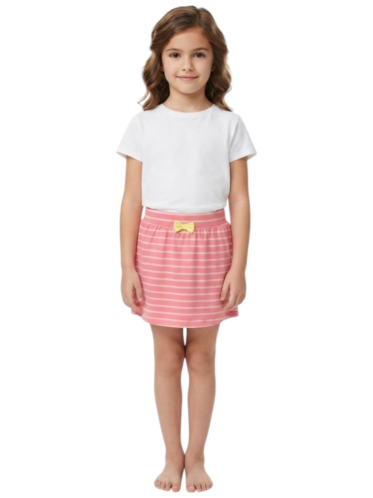 Image for Kids Girl's Stripped Skirt,Pink