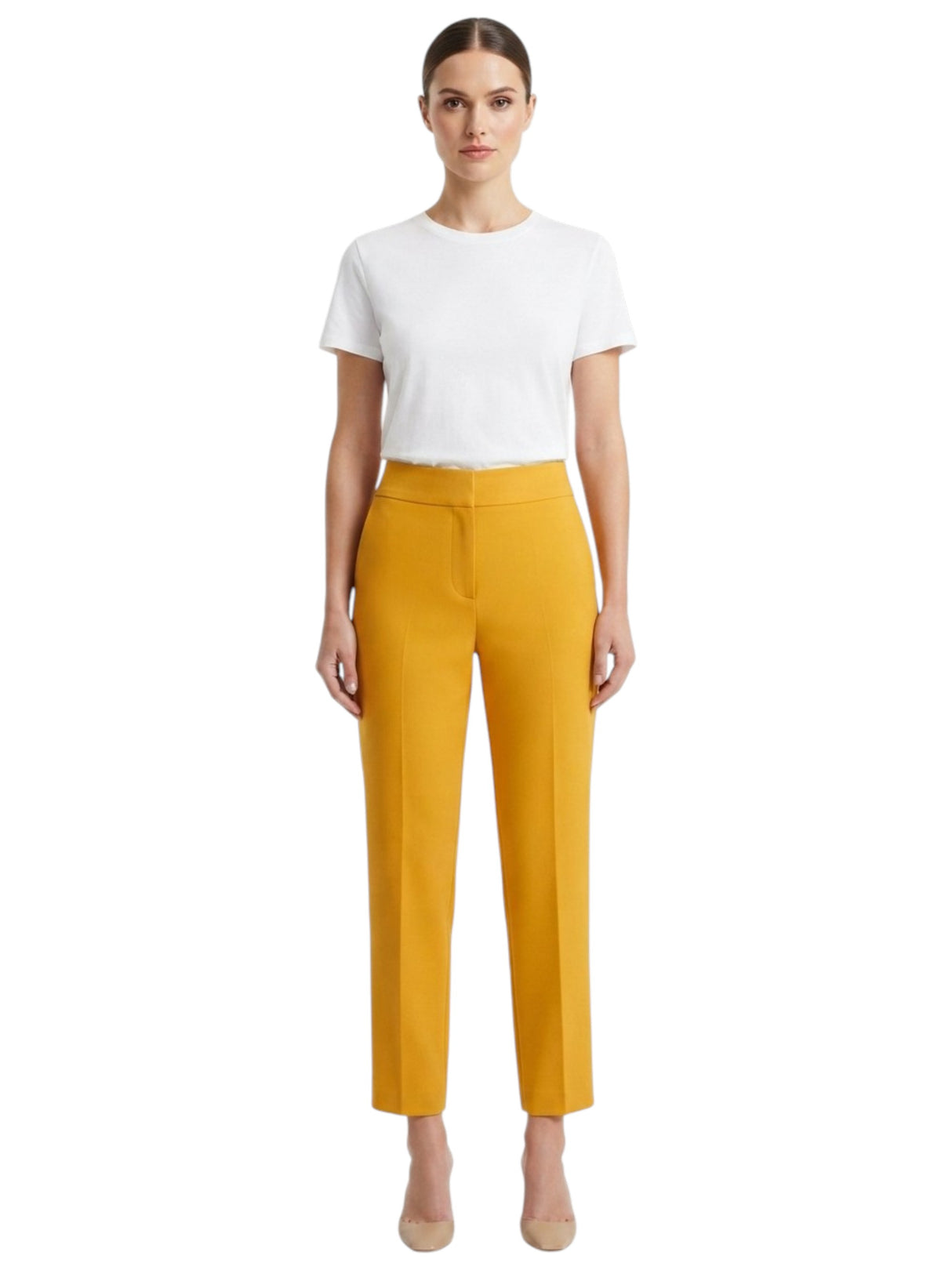 Image for Women's Plain Classic Pants,Yellow