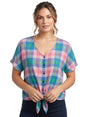 Image for Women's Plaid Dress Shirt,Multi