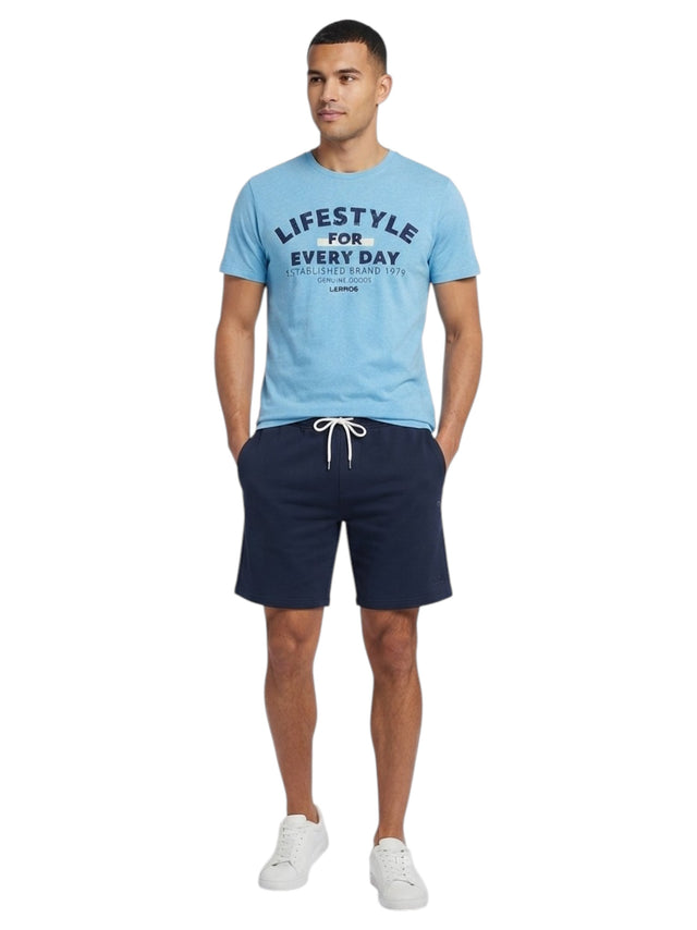 Image for Men's Printed Top,Light Blue