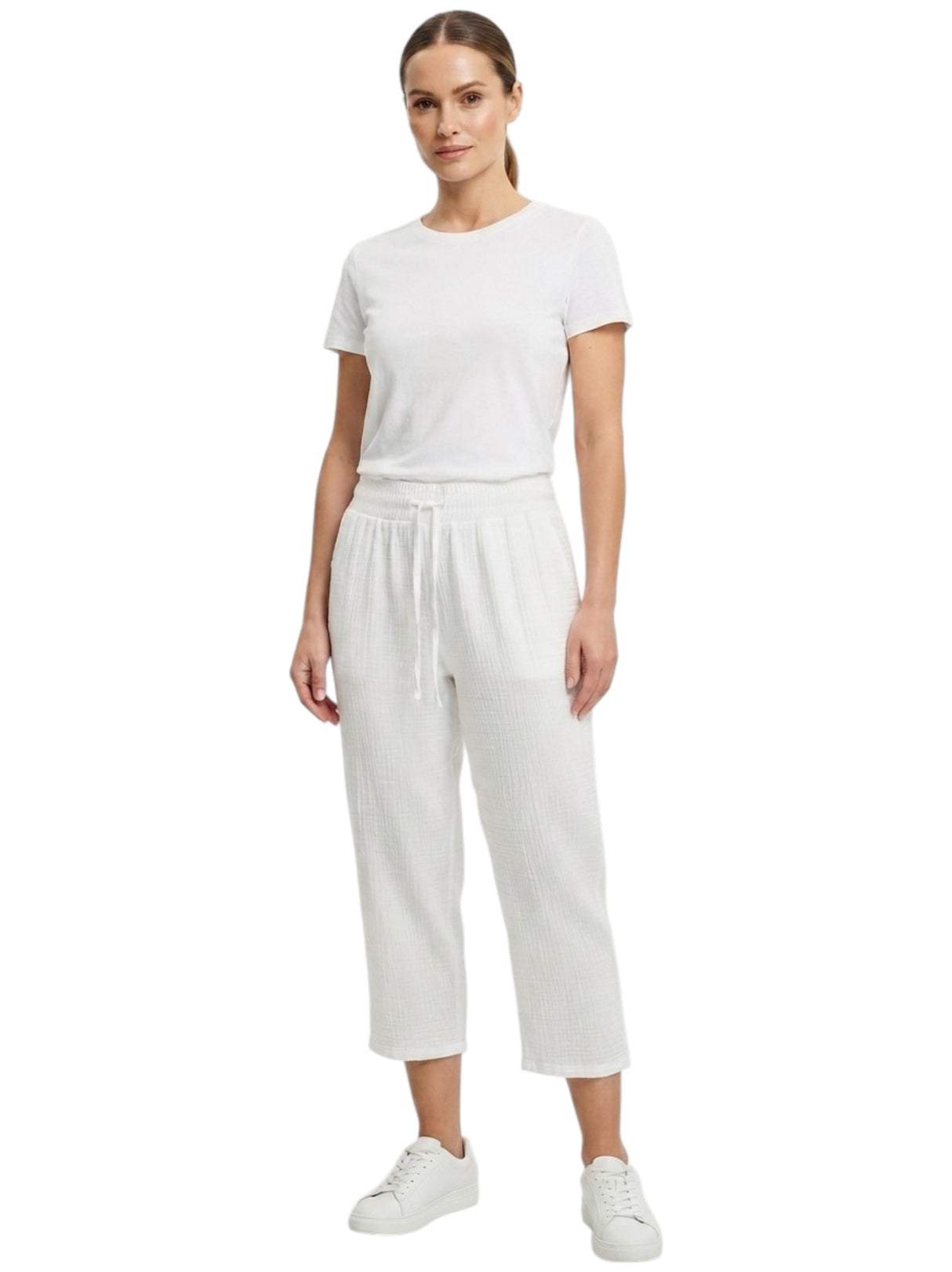 Image for Women's plain Pants,White
