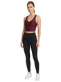 Image for Women's Printed Crop Top,Burgandy