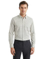 Image for Men's Printed Dress Shirt,White