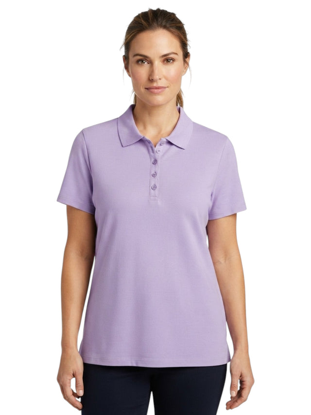 Image for Women's Textured Polo Top,Mauve