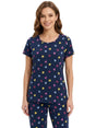 Image for Women's Printed Top,Navy