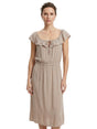 Image for Women's Plain Dress,Beige