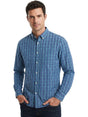 Image for Men's Printed Dress Shirt,Blue