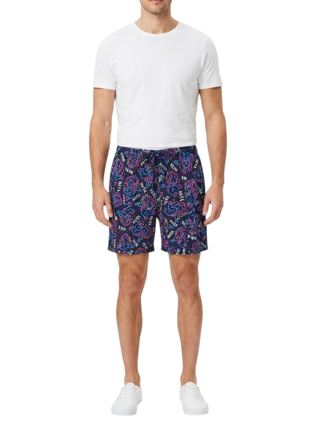 Image for Men's Printed Short,Navy