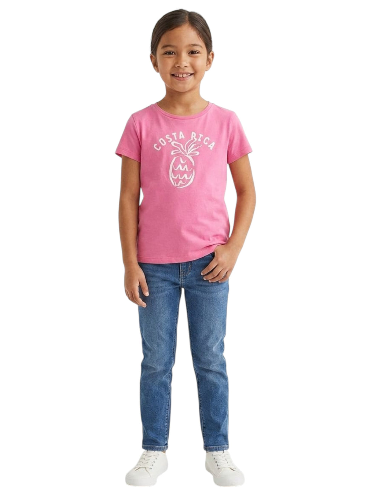 Image for Kids Girl's Printed Top,Pink