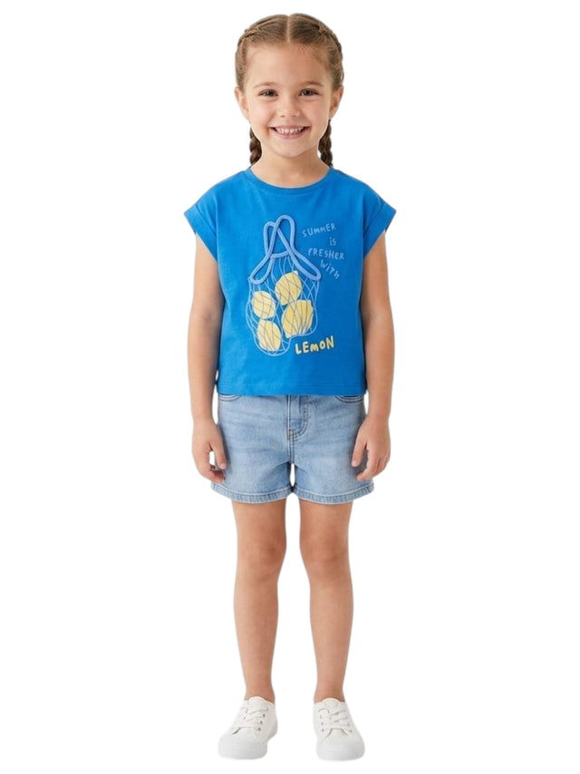 Image for Kids Girl's Printed Top,Blue