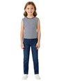 Image for Kids Girl's Stripped Top,Navy