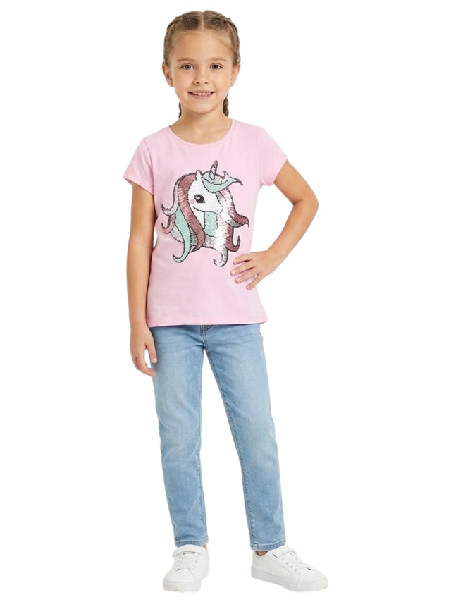 Image for Kids Girl's Squin Top,Pink