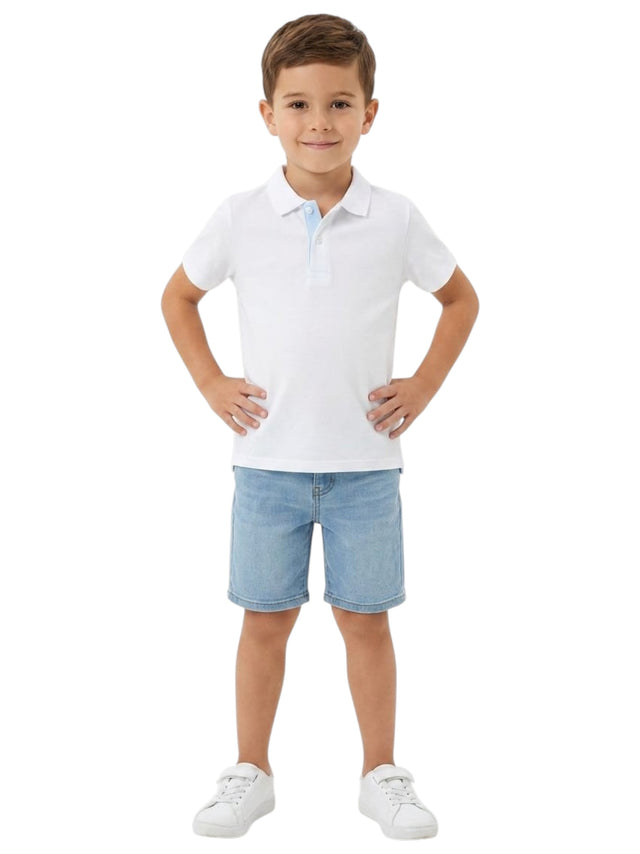 Image for Kids Boy's Textured Top,White
