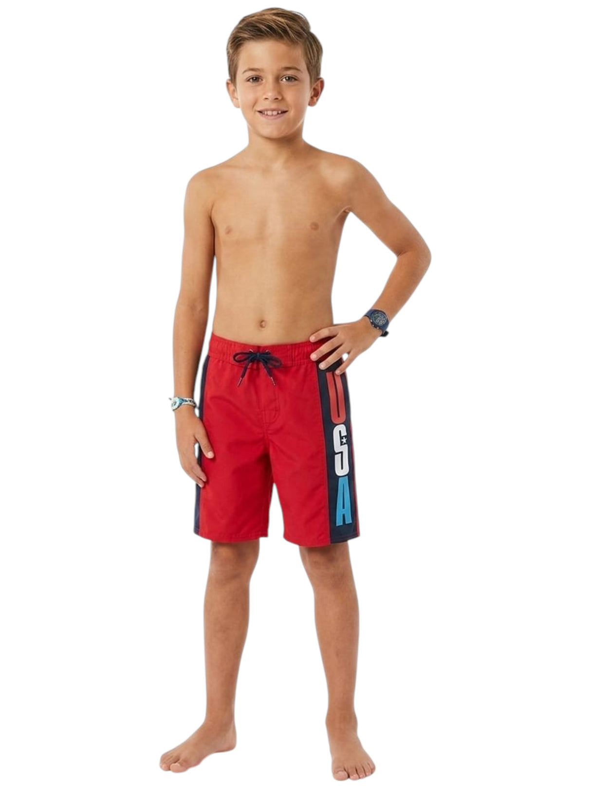 Image for Kids Boy's Printed Short,Red