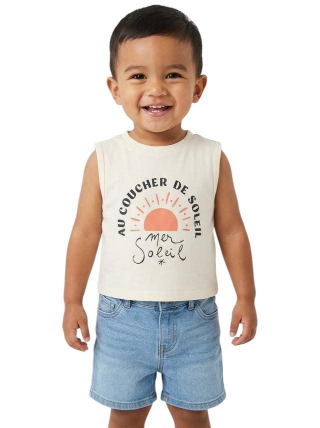 Image for Kids Boy's printed Top,Beige