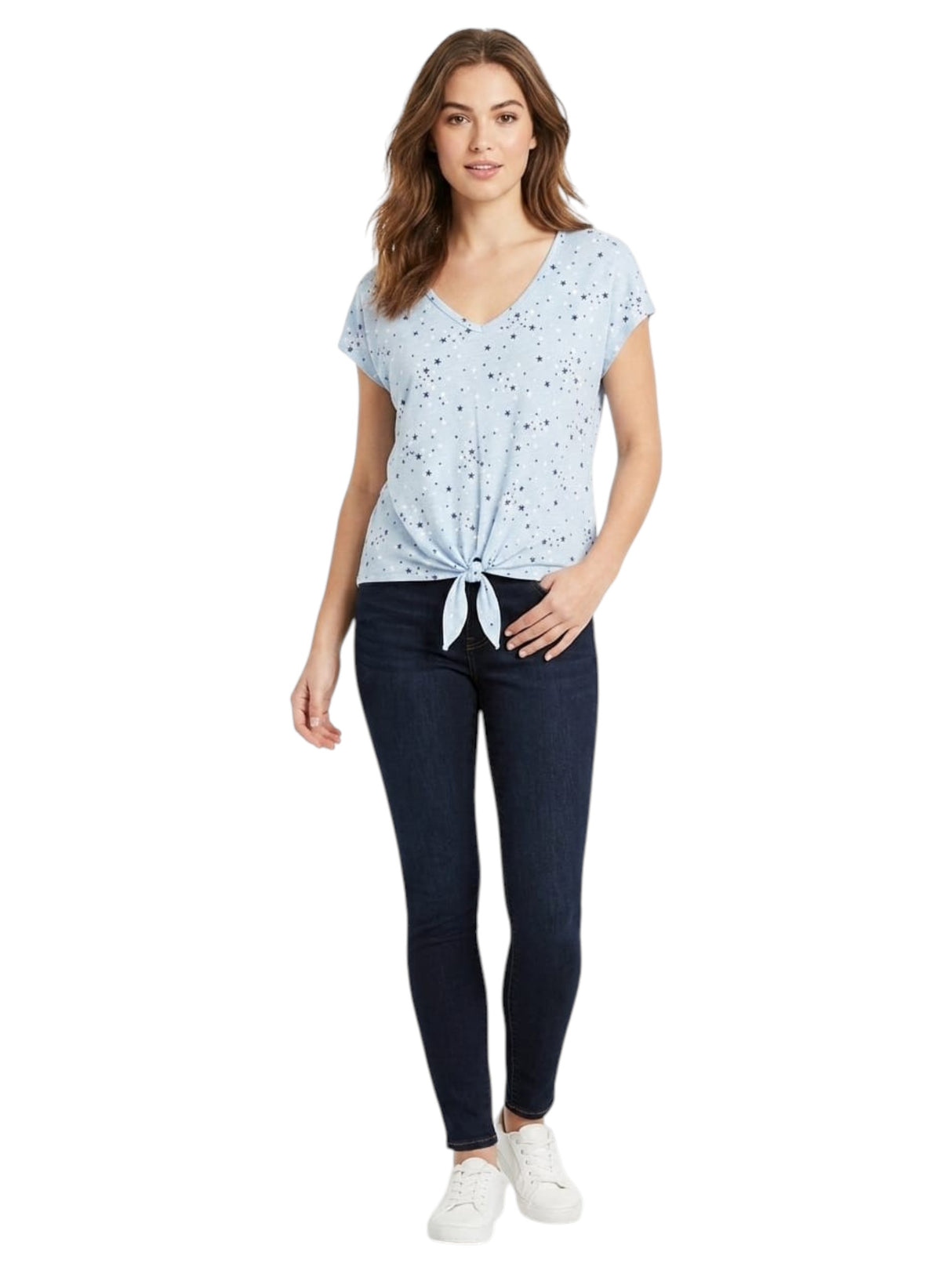 Image for Women's Printed Top,Blue