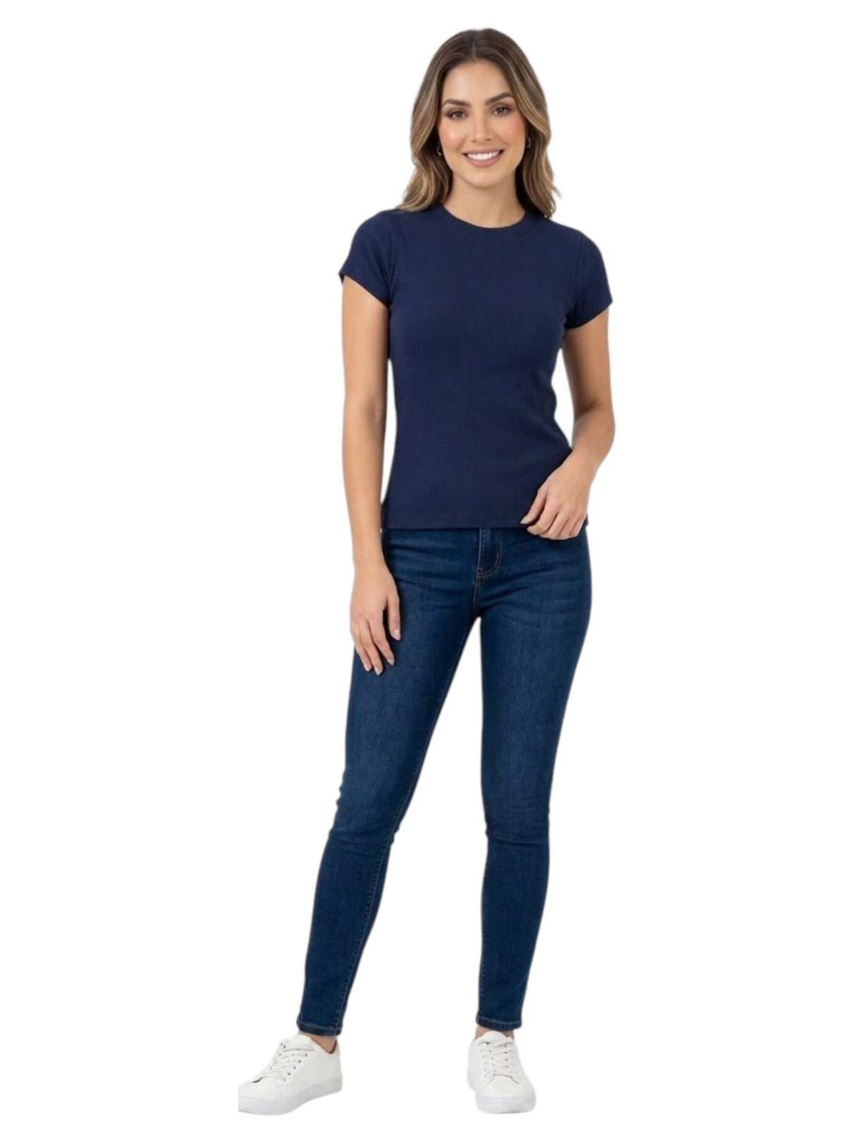 Image for Women's textured Top,Navy