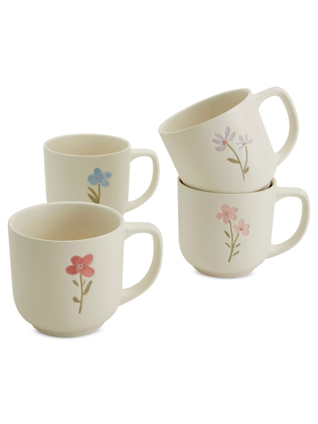 Image for Floral Stoneware Mugs
