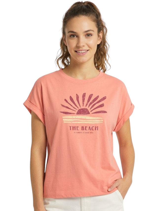 Image for Women's Printed Top,Pink