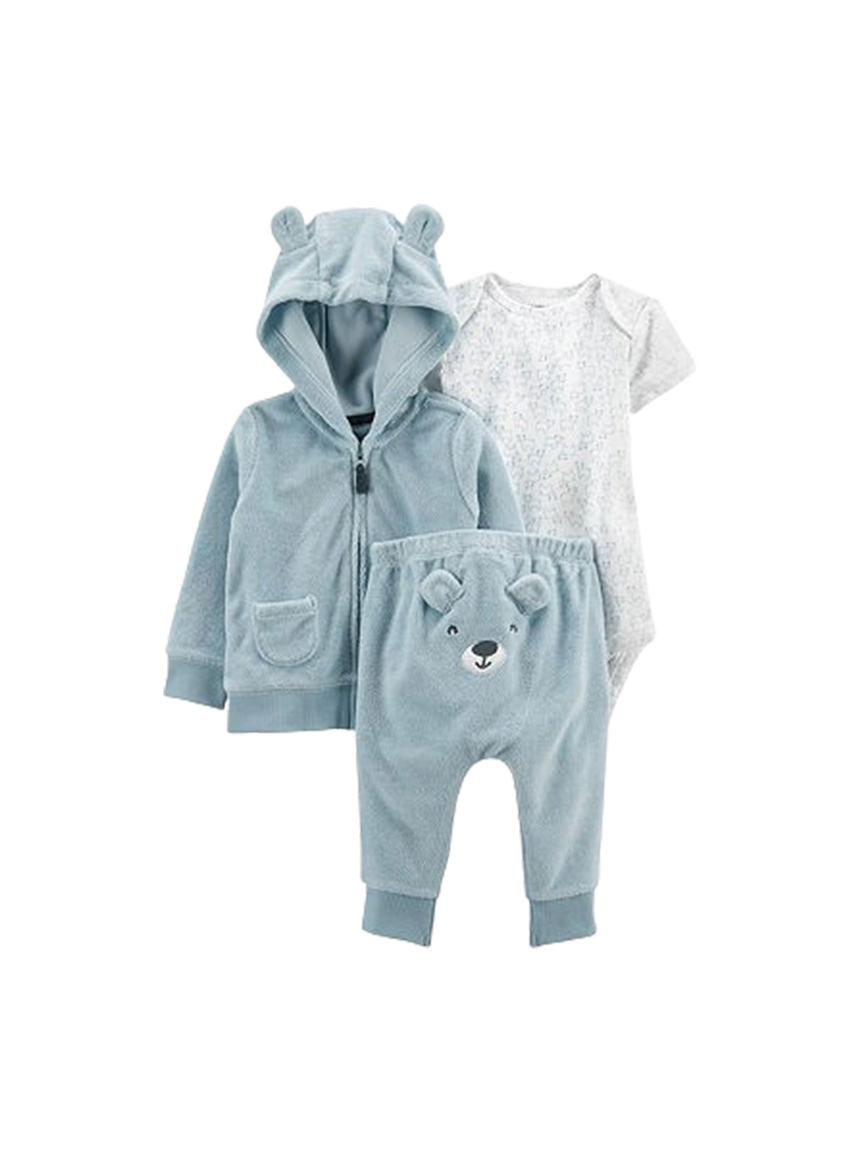 Image for Kids Boy's Textured Set 3 Pieces,Aqua