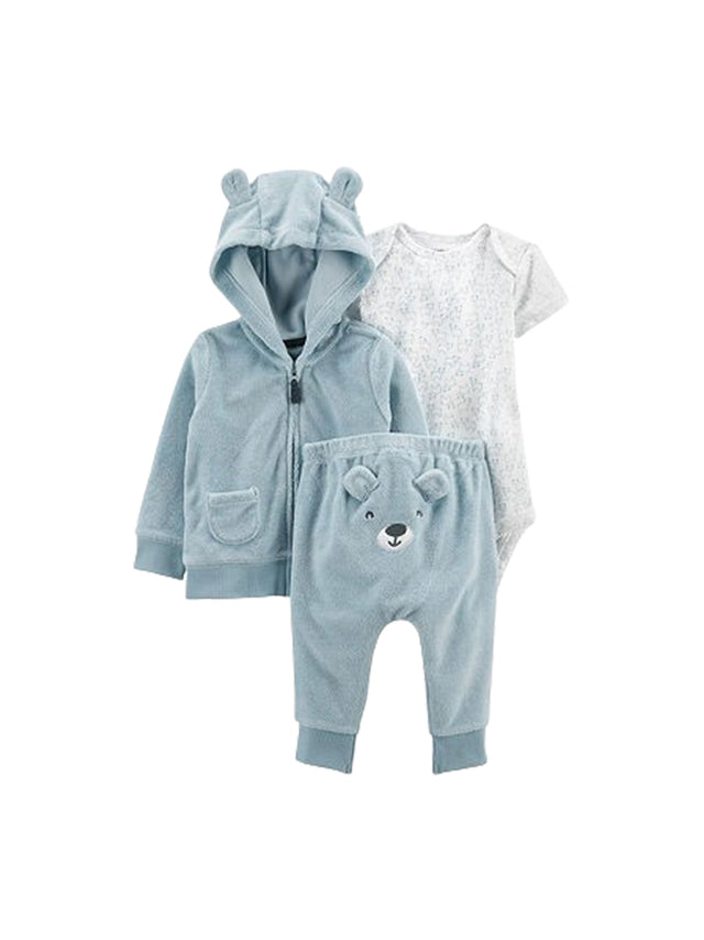 Image for Kids Boy's Textured Set 3 Pieces,Aqua