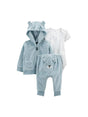 Image for Kids Boy's Textured Set 3 Pieces,Aqua
