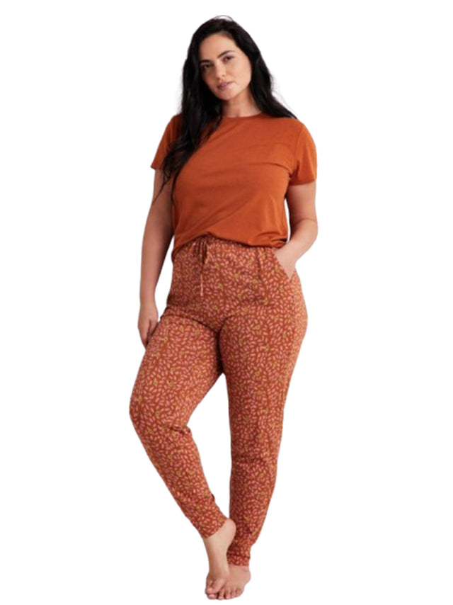 Image for Women's Printed Pants,Brown