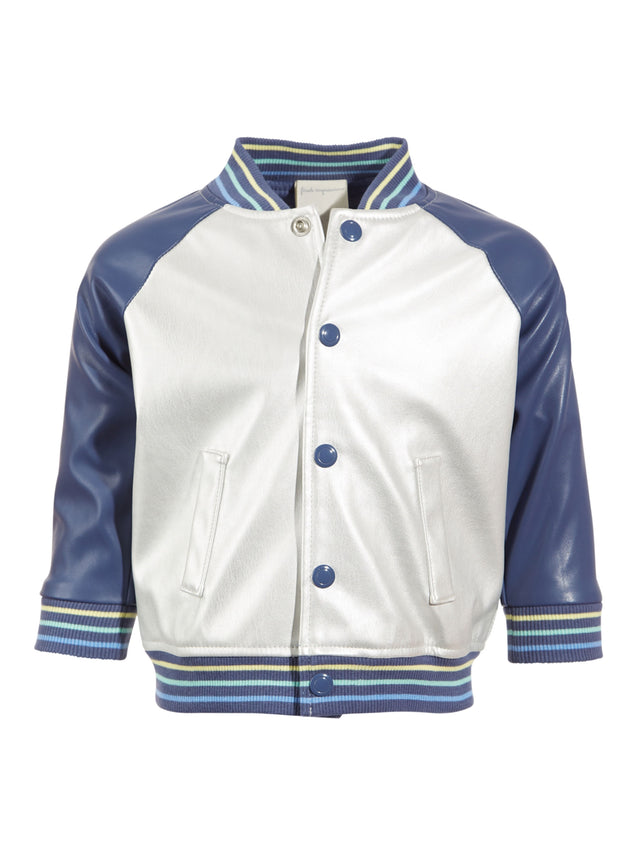 Image for Kids Boy's Color Blocked Jakets,Silver