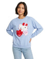 Image for Women's Printed Sweater Top,Blue