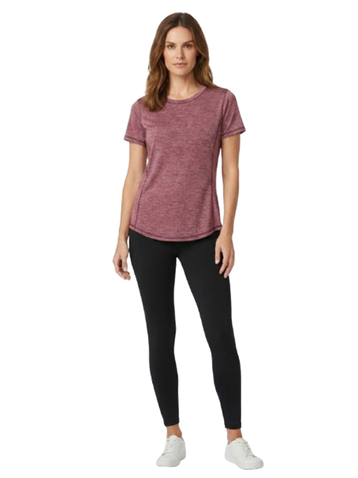 Image for Women's Printed Sport Top,Burgundy