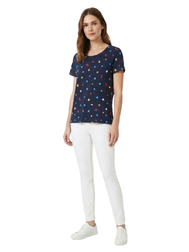 Image for Women's Printed Top,Navy