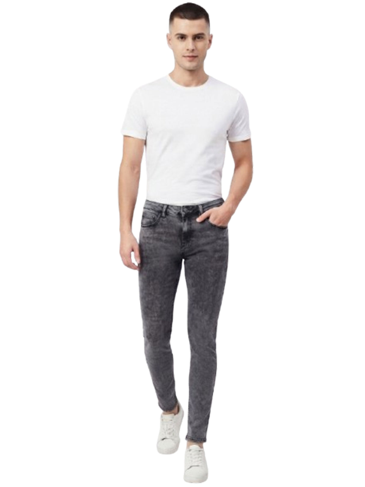Image for Men's Plain Jeans,Grey