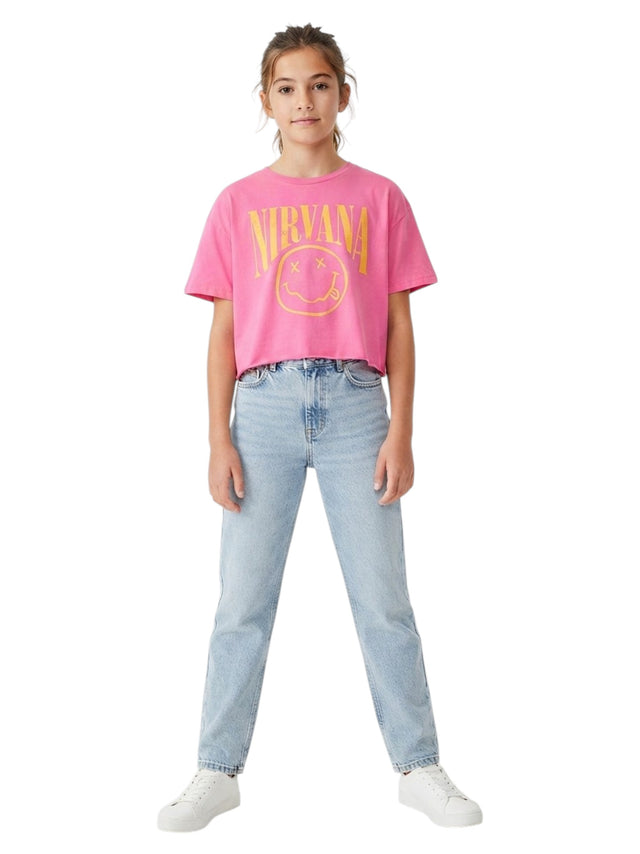 Image for Kids Girl's Printed Top,Hot Pink