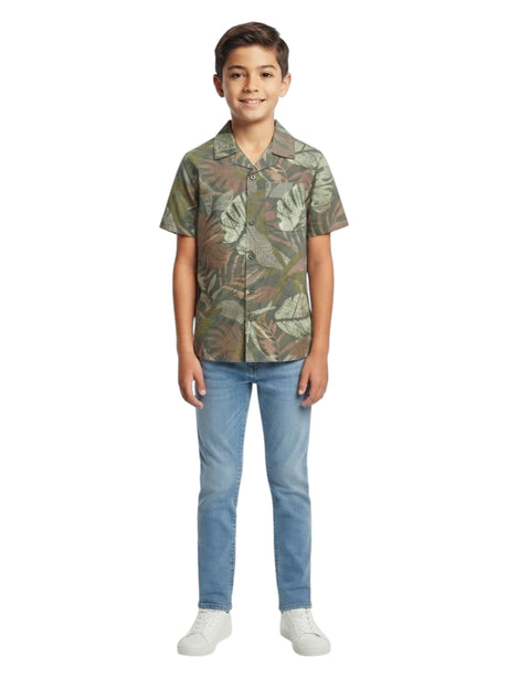 Image for Kids Boy's Printed Dress Shirt,Multi
