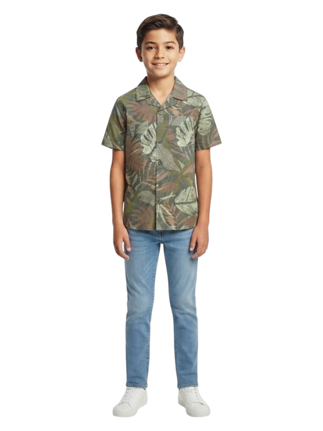 Image for Kids Boy's Printed Dress Shirt,Multi