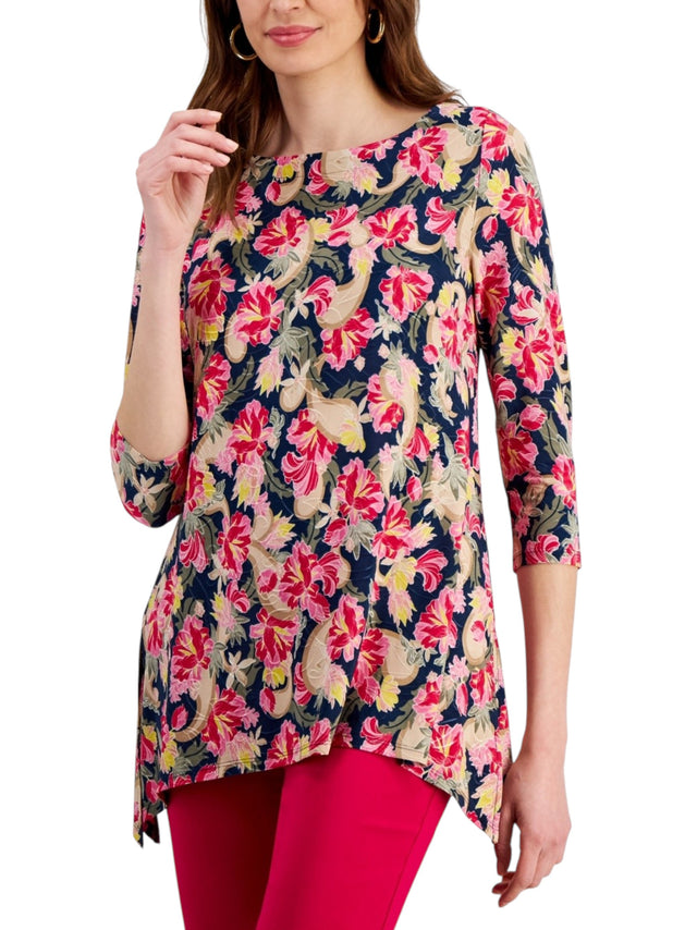 Image for Women's Floral Printed Top,Multi