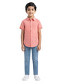 Image for Kids Boy's Plain Dress Shirt,Light Red