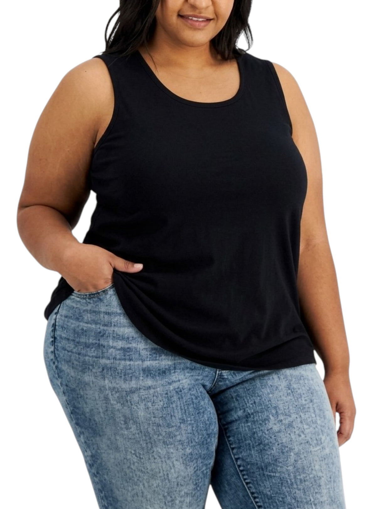 Image for Women's Plain Solid Top,Black