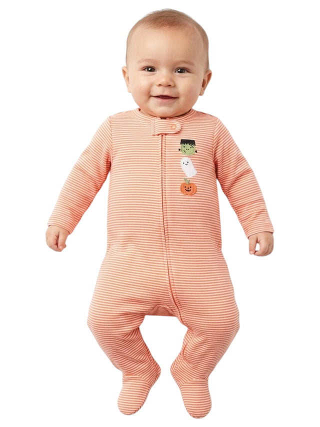 Image for Kids Boy's Striped Jumpsuit,Orange