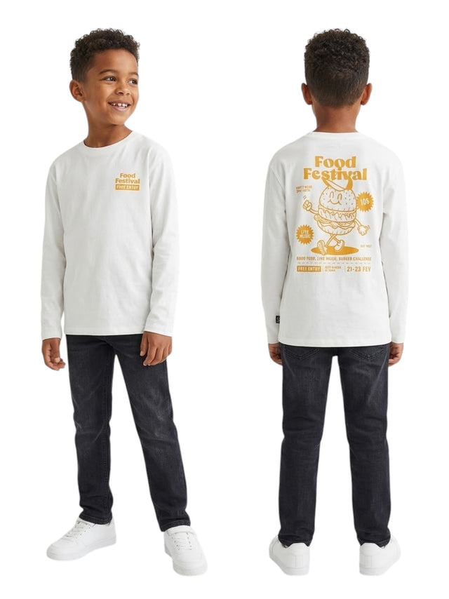 Image for Kids Boy's Printed Top,White